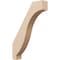 Ekena Millwork 3-inch W x 16-inch D x 22-inch H Baker Rough Cedar Woodgrain TimberThane Knee Brace, Primed BRCUR03X16X22BKRRCPR - alternate 1